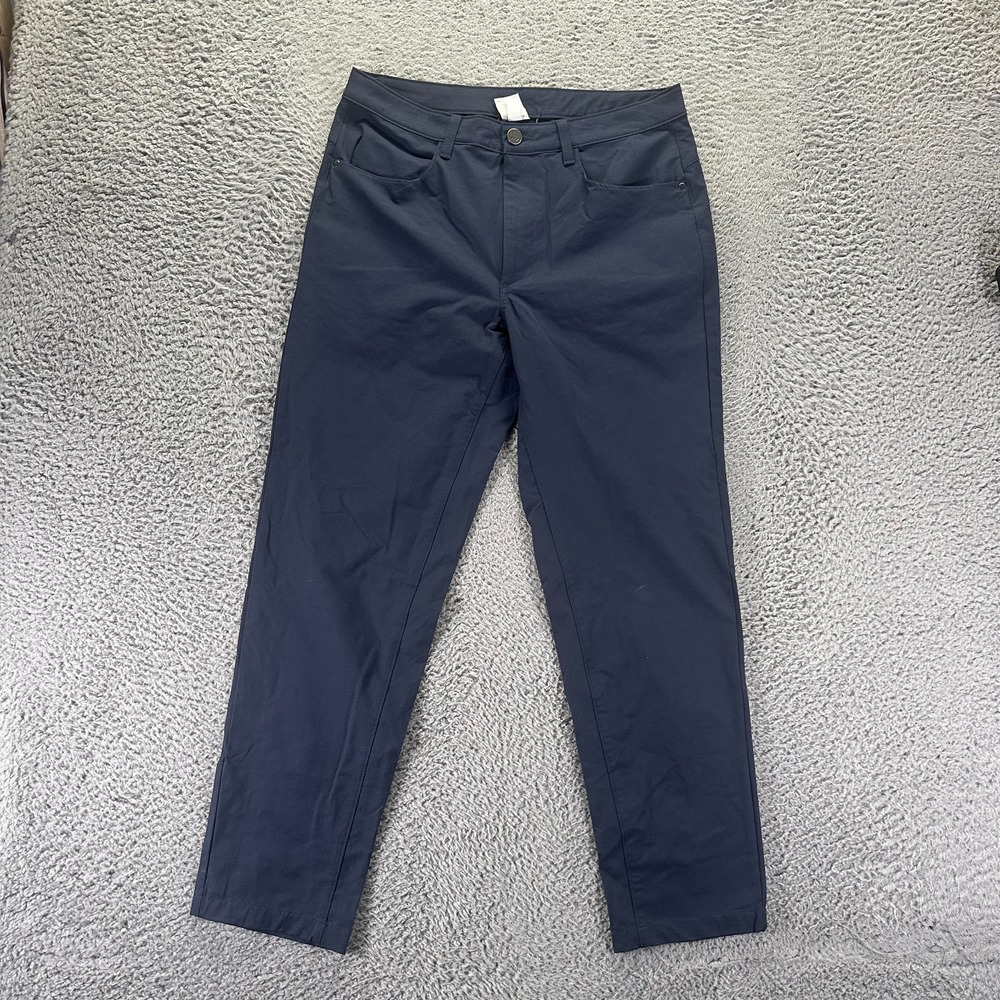 All In Motion Pant Mens 32x30 Blue Cotton Golf Straight Leg Performance Stretch